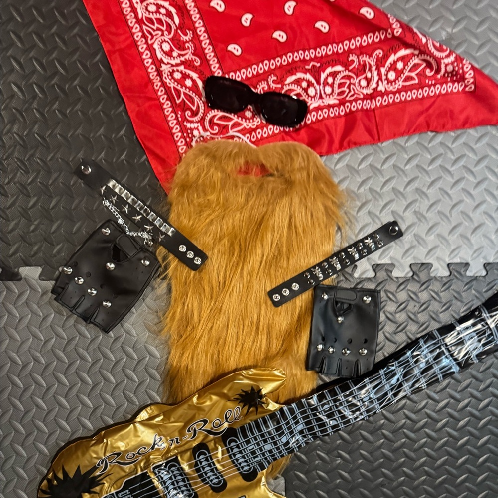 Rockstar Halloween Costume Accessories - 8 pieces